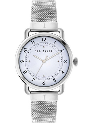 Ted Baker Γυναικείο Ρολόι με Ασημί Μεταλλικό Μπρασελέ BKPHRS201