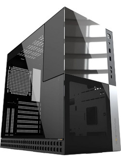 Geometric Future Model 4 Caliburn Black Midi Tower Κουτί Υπολογιστή με Πλαϊνό Παράθυρο