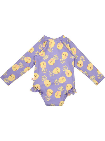 Zoocchini Pineapple Αντηλιακό UV Βρεφικό Μαγιό Ολόσωμο για Κορίτσι Λιλά ZOO12602