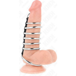 Kink 7 Metal Penis Rings 3.2cm to 5cm Δαχτυλίδι Πέους 5cm Μαύρο Ασημί
