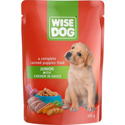 Wise Dog Junior with Chicken in Gravy 5x100gr