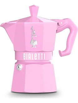 Bialetti Moka Exclusive Μπρίκι Espresso 3Cups Ροζ