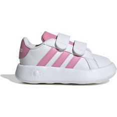 Adidas Grand Court Παιδικά Sneakers Λευκά Ροζ JS4342