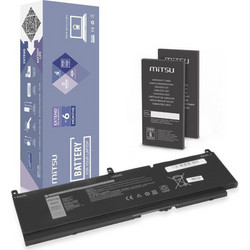 Mitsu BC/DE-7550 Συμβατή Μπαταρία Laptop για Dell Precision 15 7550/7560/7760 7400mAh