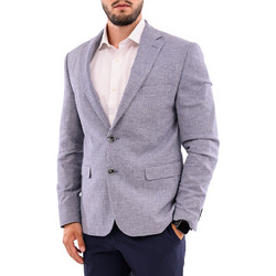 Lexton Καλοκαιρινό Ανδρικό Blazer Υφασμάτινο με Κανονική Εφαρμογή Μπλε 08.35