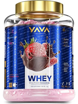 Yava Labs Premium Whey Chocolate Strawberry Πρωτεΐνη Ορού Γάλακτος 2kg