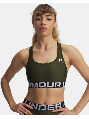 Under Armour HeatGear Αθλητικό Μπουστάκι με Μέτρια Στήριξη & Ελαφριά Ενίσχυση Χακί 1383544-308