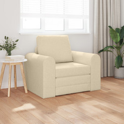 vidaXL Πολυθρόνα Κρεβάτι Μπεζ 4106661