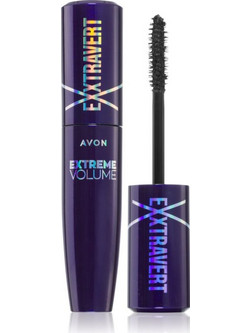 Avon Exxtravert Extreme Volume Blackest Black Mascara για Όγκο 9.5ml