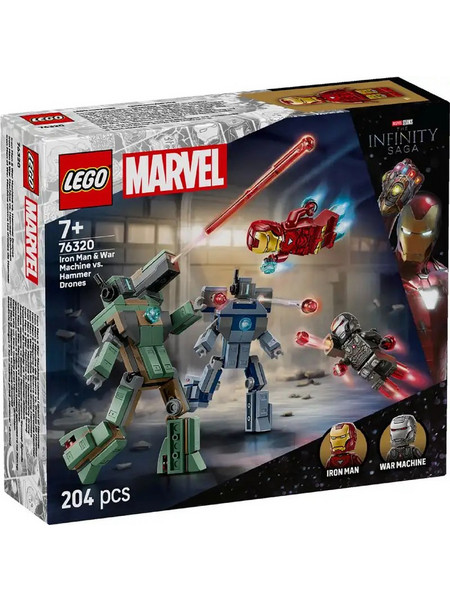 Lego Marvel Avengers Iron Man & War Machine vs. Hammer Drones για 7+ Ετών 76320