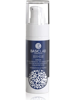 BasicLab Cosmetology Esteticus Αντιγηραντικό Ενυδατικό Serum Προσώπου με Πεπτίδια & Υαλουρονικό 30ml