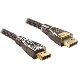 DeLOCK Καλώδιο DisplayPort 1.2 to DisplayPort Male Braided 1m Black 82770