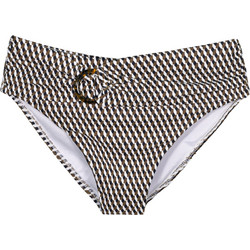 Solano Isometria Ψηλόμεσο Bikini Slip Καφέ Μπεζ 40-3411