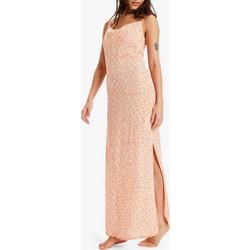Roxy Maxi Καλοκαιρινό Καθημερινό Φόρεμα Floral Μεταξωτό Πορτοκαλί ERJWD03912-NJG6