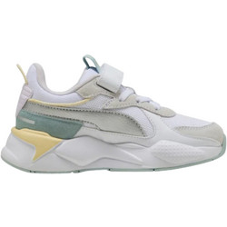 Puma X Metallic Παιδικά Sneakers Λευκά Μπεζ Πράσινο Mint 391985-10