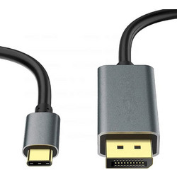 ATC Καλώδιο DisplayPort to USB-C Male 1.8m Black 02.002.0024