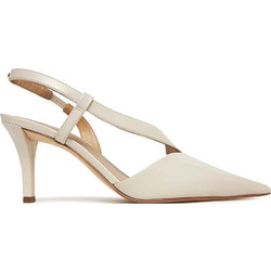 Michael Kors Jaida Γόβες Slingback Δερμάτινες με Τακούνι Στιλέτο Εκρού 40S5JDMP1L-740