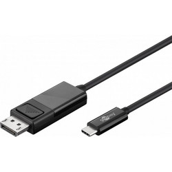 Goobay Καλώδιο DisplayPort to USB-C Male 1.2m Black 79295
