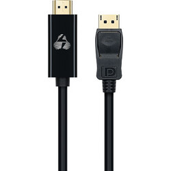 Powertech Καλώδιο DisplayPort to HDMI Male 1.8m Black CAB-DP061