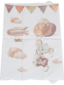 Cangaroo Wild & Free Mouse Φορητή Αλλαξιέρα Μωρού Πλαστική 60x40cm Λευκή