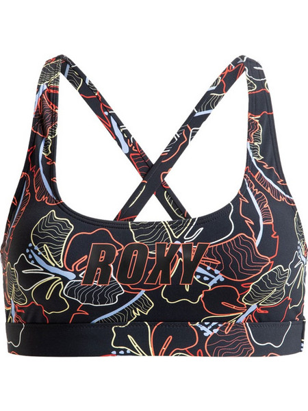 Roxy Bikini Top Μπουστάκι Floral Μαύρο ERJX305443-XKNN