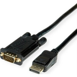 Roline Καλώδιο DisplayPort to VGA Male 1m Black 11.04.5970