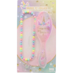 KD Group Funlockets Team Unicorn Χτένα Μαλλιών με Κολιέ