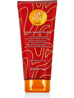 Inebrya Up To You Curl Boost Glaze Gel Μαλλιών για Μπούκλες & Όγκο Δυνατό Κράτημα 200ml
