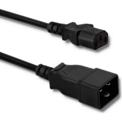 Qoltec 53991 Προέκταση Καλωδίου Τροφοδοσίας IEC C13 to IEC C20 1.2m