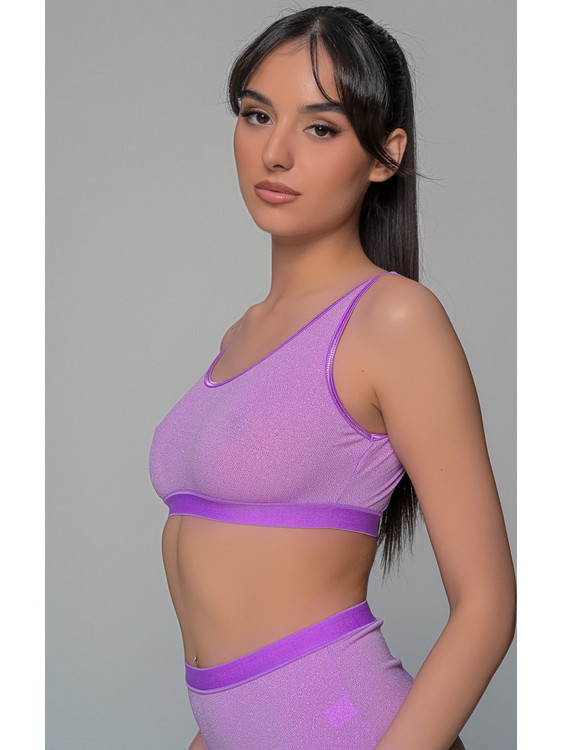 Milena By Paris Μπουστάκι χωρίς Μπανέλα Μωβ 10200