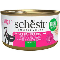 Schesir Complements Adult with Chicken & Prosciutto in Jelly 70gr