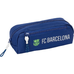 Safta F.C. Barcelona Κασετίνα Βαρελάκι με 3 Θήκες Navy Μπλε 812525027
