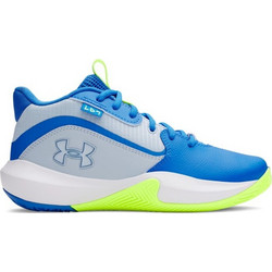 Under Armour Lockdown 7 Παιδικά Αθλητικά Παπούτσια για Μπάσκετ Γαλάζια Lime 3028513-453