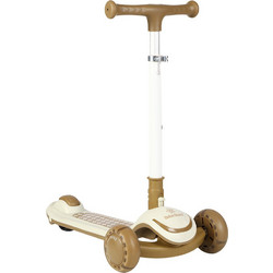 Bebe Stars Xride Beige Αναδιπλούμενο Παιδικό Πατίνι Τρίτροχο με Φωτάκια 670-182