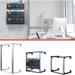 LANDE LN-WF07U1930-BL Επιτοίχια Καμπίνα Rack 7U 53.8x50x35.9cm