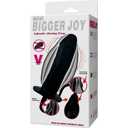 Baile Bigger Joy Πρωκτική Σφήνα με Δόνηση 16cm Μαύρη