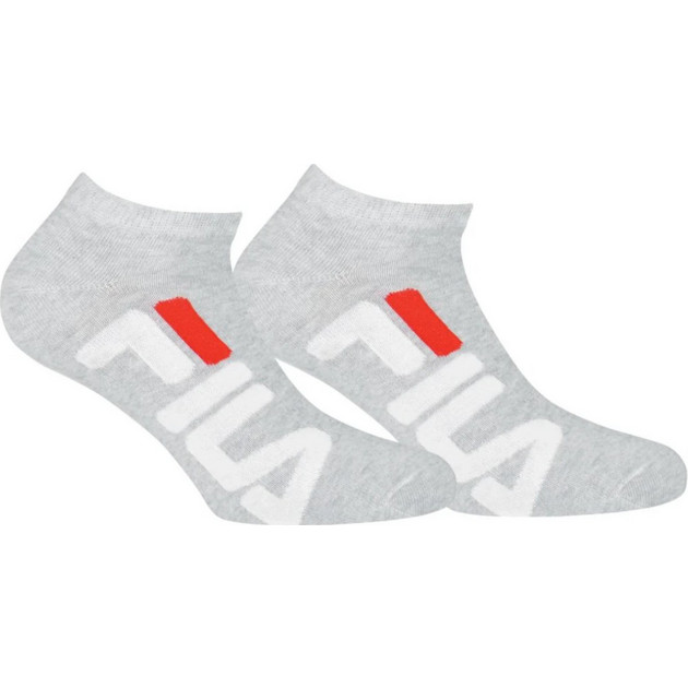 Fila Ανδρικές Κάλτσες Κοντές Γκρι 2Pack F9199-400 | BestPrice.gr
