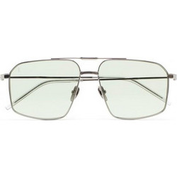 Kaleos DONNELLY-002 Ανδρικά Γυαλιά Ηλίου Aviator Μεταλλικά Ασημί με Πράσινο Φακό
