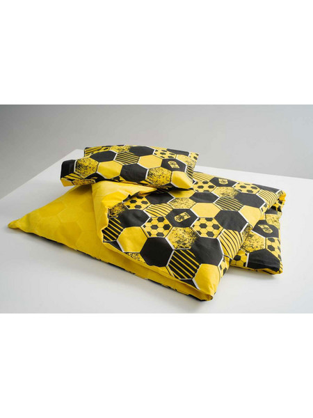Vesta Home Άρης Σετ Παιδική Παπλωματοθήκη Μονή Βαμβακερή 170x240 Κίτρινη Μαύρη
