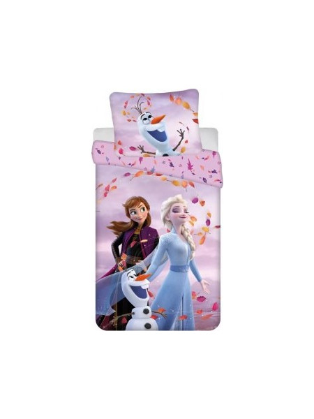 Disney Frozen Σετ Παιδική Παπλωματοθήκη Μονή Βαμβακερή 140x200 Λιλά