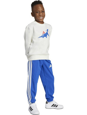 Adidas Παιδικό Σετ Φόρμας Λευκό Royal Blue JV5848