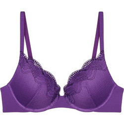 Triumph Comfort GLAM Σουτιέν για Βαθύ Ντεκολτέ Push Up με Μπανέλα Μωβ 10224965-6648