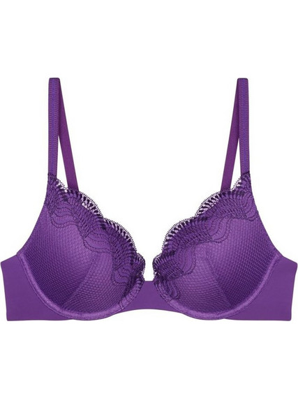 Triumph Comfort GLAM Σουτιέν για Βαθύ Ντεκολτέ Push Up με Μπανέλα Μωβ 10224965-6648