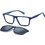 Polaroid Eyewear PLDD590/C FLL Ανδρικός Σκελετός Γυαλιών Οράσεως με Clip-On Κοκάλινος Μπλε