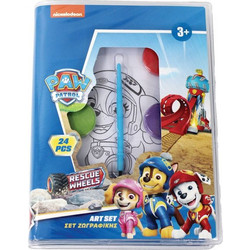 Gim Paw Patrol Rescue Wheels Σετ Ζωγραφικής 24τμχ