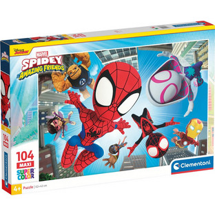 Παιδικό Puzzle Clementoni Maxi Super Color Marvel Spidey & Friends 104 Κομμάτια