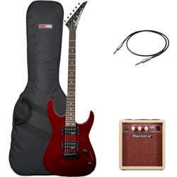 Jackson JS12 Dinky Ηλεκτρική Κιθάρα ST Style με Μαγνήτες HH & Ταστιέρα Amaranth Metallic Red Premium Bundle
