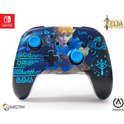 PowerA Enhanced Wireless Controller With Lumectra Etched - Wake Up Link για Switch