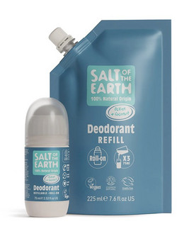 Salt of the Earth Ocean & Coconut Refill Φυσικό Αποσμητικό Χωρίς Αλουμίνιο 225ml