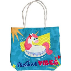 Moses Unicorn Υφασμάτινη Τσάντα Θαλάσσης Ώμου Μπλε BBAG04